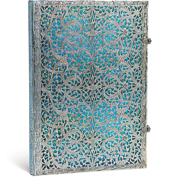 Блокнот Paperblanks Срібна Філігрань А4 21 х 30 см нелінований лазурний