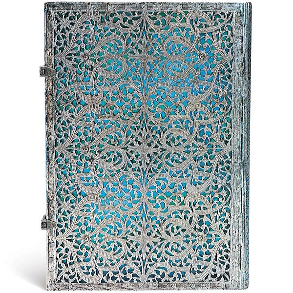 Блокнот Paperblanks Срібна Філігрань А4 21 х 30 см нелінований лазурний