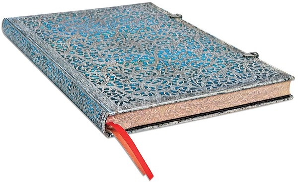 Блокнот Paperblanks Срібна Філігрань А4 21 х 30 см нелінований лазурний