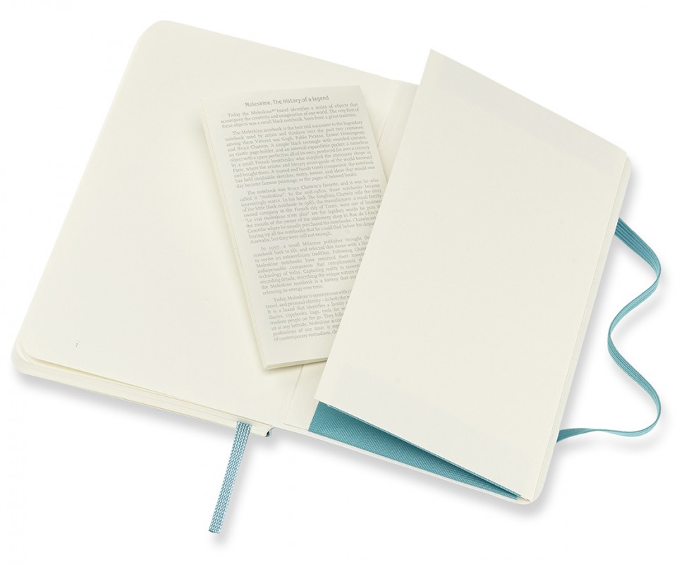 Блокнот Moleskine Classic 9 х 14 см в лінію океанський синій м'який