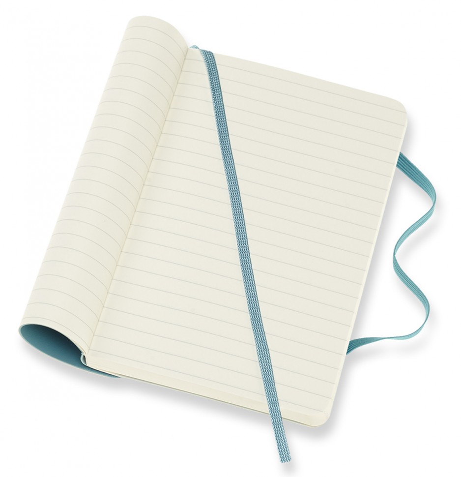 Блокнот Moleskine Classic 9 х 14 см в лінію океанський синій м'який
