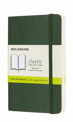 Блокнот Moleskine Classic 9 х 14 см нелінований миртовий зелений м'який