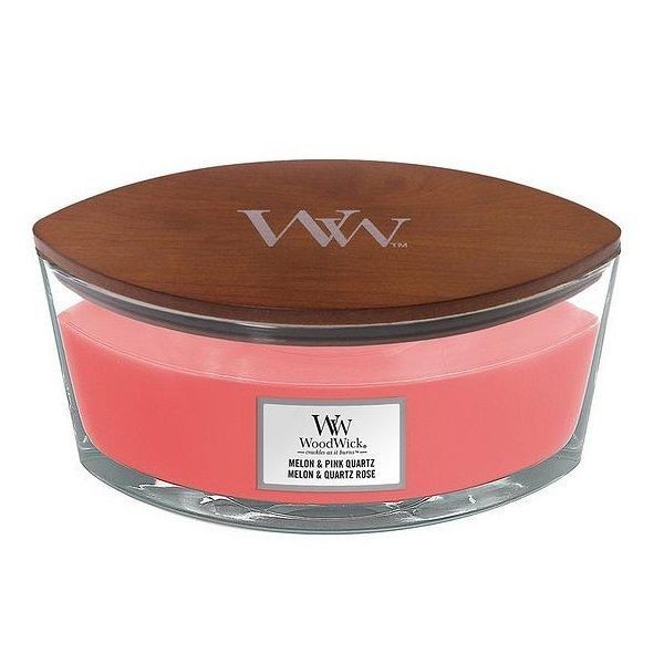 Ароматична свіча WoodWick Ellipse Melon & Pink Quartz 453 г