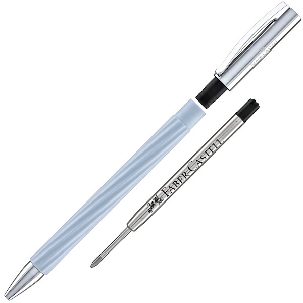Кулькова ручка Faber-Castell Ambition Italic Ice Blue льодяна синя