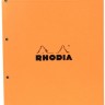 Блокнот Rhodia Pad №120 A4+ Rainbow помаранчевий в клітинку різнокольорові аркуші