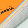 Блокнот Rhodia Pad №120 A4+ Rainbow помаранчевий в клітинку різнокольорові аркуші