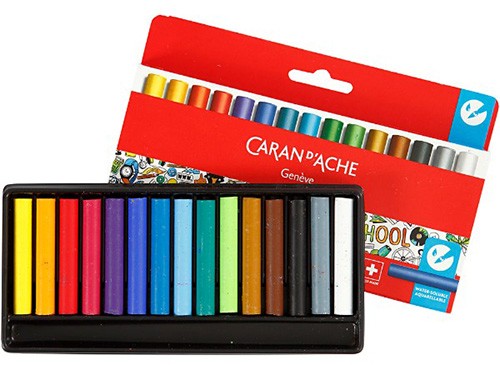 Набір акварельної воскової пастелі Caran d'Ache School Line 15 штук
