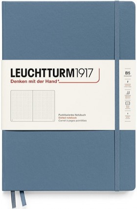 Блокнот Leuchtturm1917 Composition Rising Colours В5 17,8 х 25,4 см в крапку сіро-синій