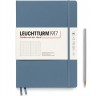Блокнот Leuchtturm1917 Composition Rising Colours В5 17,8 х 25,4 см в крапку сіро-синій