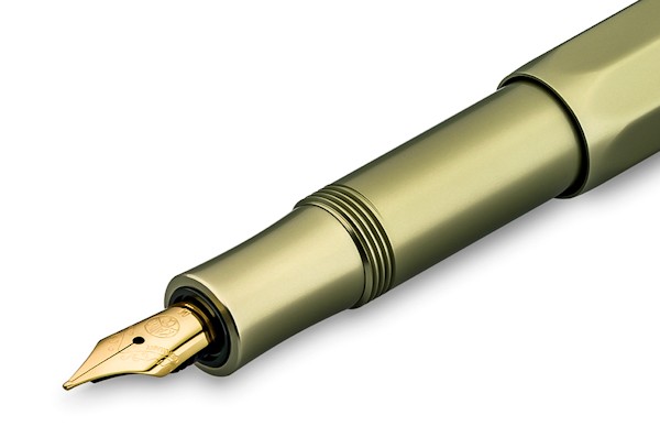 Чорнильна ручка Kaweco Collection Al Sport Olivine оливкова алюміній перо M (середнє)