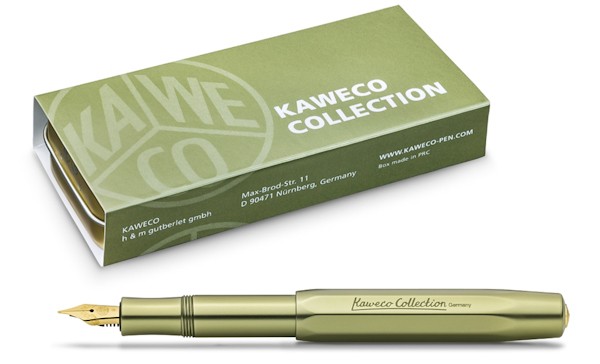 Чорнильна ручка Kaweco Collection Al Sport Olivine оливкова алюміній перо M (середнє)
