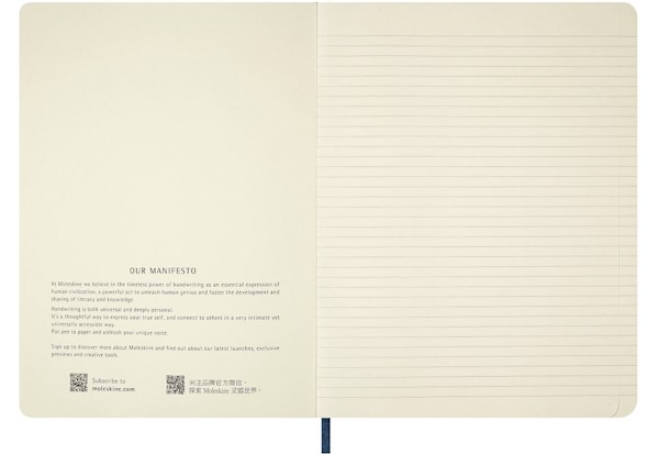 Блокнот Moleskine Lord of the Rings великий 19 х 25 см в лінію сапфір м'який