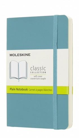 Блокнот Moleskine Classic 9 х 14 см нелінований океанський синій м'який
