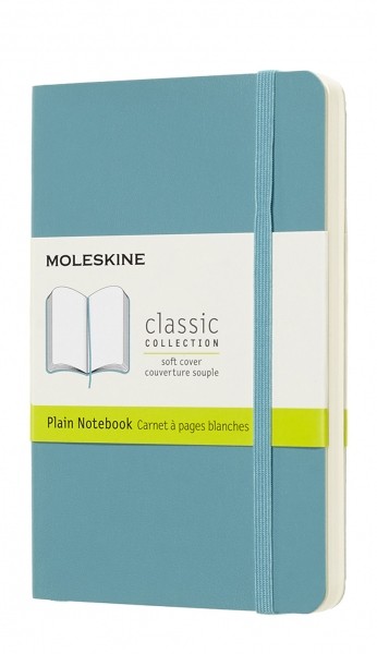Блокнот Moleskine Classic 9 х 14 см нелінований океанський синій м'який