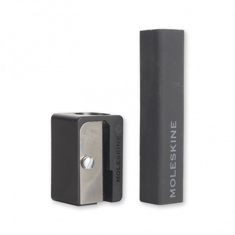 Набір точилка та гумка Moleskine чорний