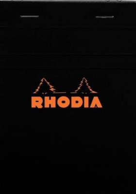 Блокнот Rhodia Pad №13 А6 чорний в клітинку 