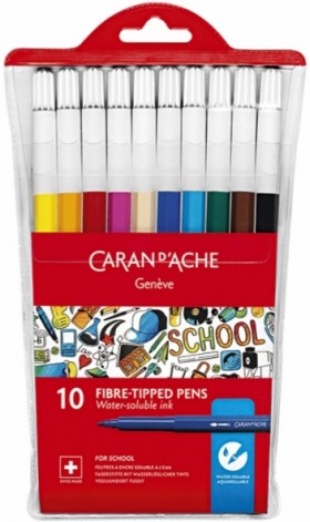 Набір акварельних фломастерів Caran d'Ache School Line 10 штук
