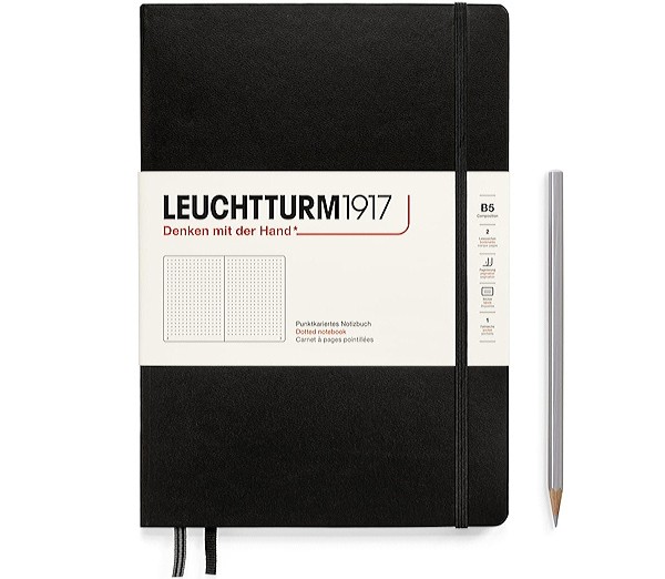 Блокнот Leuchtturm1917 Composition В5 17,8 х 25,4 см в крапку чорний