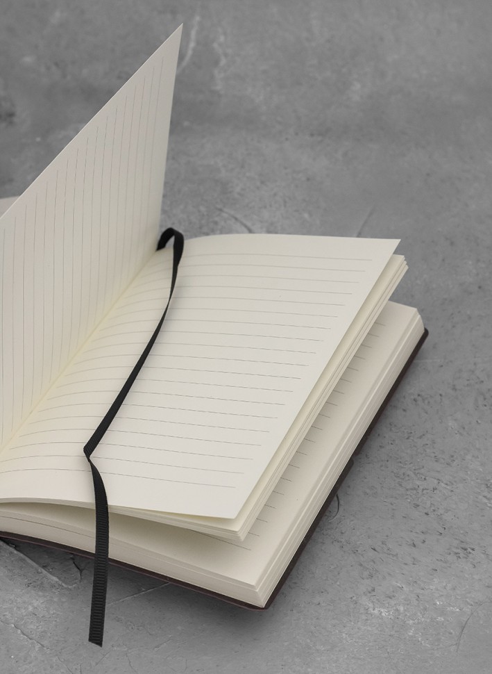 Блокнот Ciak Natural 9 х 13 см в лінію сірий