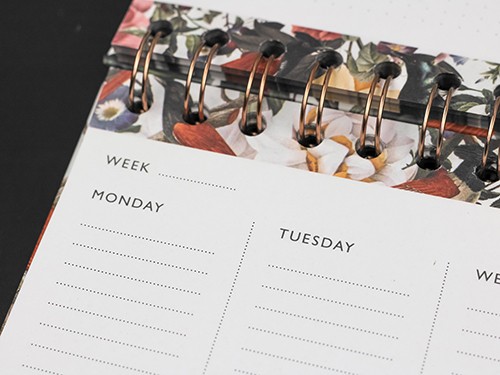 Настільний недатований щотижневик Cedon Червоні пташки