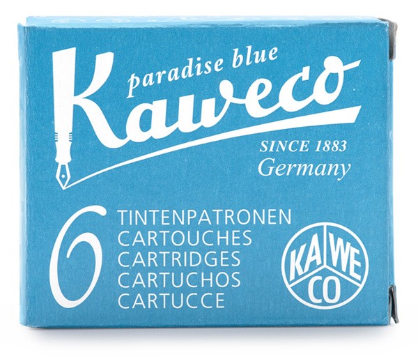 Набір картриджів бірюзового кольору для чорнильних ручок Kaweco 
