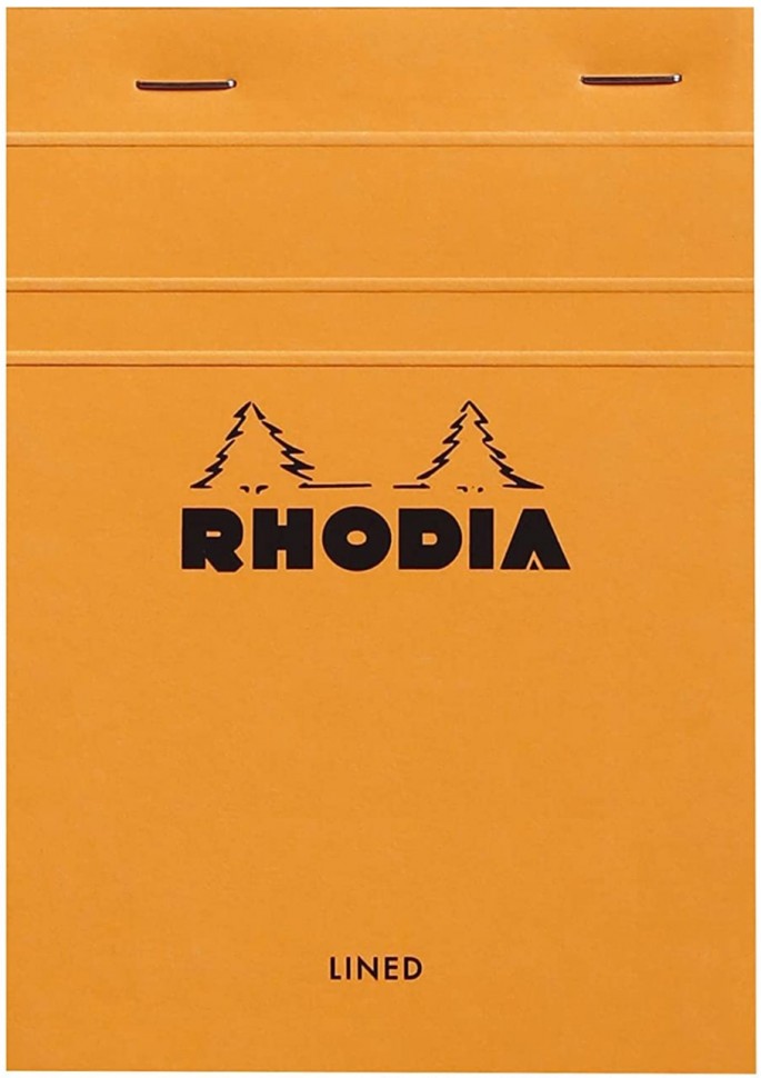 Блокнот Rhodia Pad №13 А6 помаранчевий в лінію 