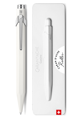 Ручка-ролер Caran d'Ache 849 біла + бокс 