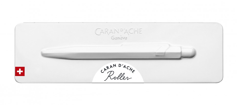 Ручка-ролер Caran d'Ache 849 біла + бокс 