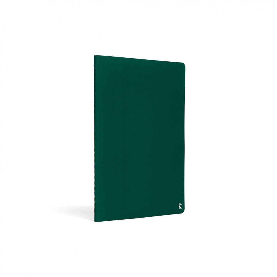 Набір зошитів Karst Journal A5 14,8 х 21 см в лінію та нелінований лісовий зелений