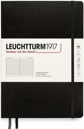 Блокнот Leuchtturm1917 Composition В5 17,8 х 25,4 см в лінію чорний