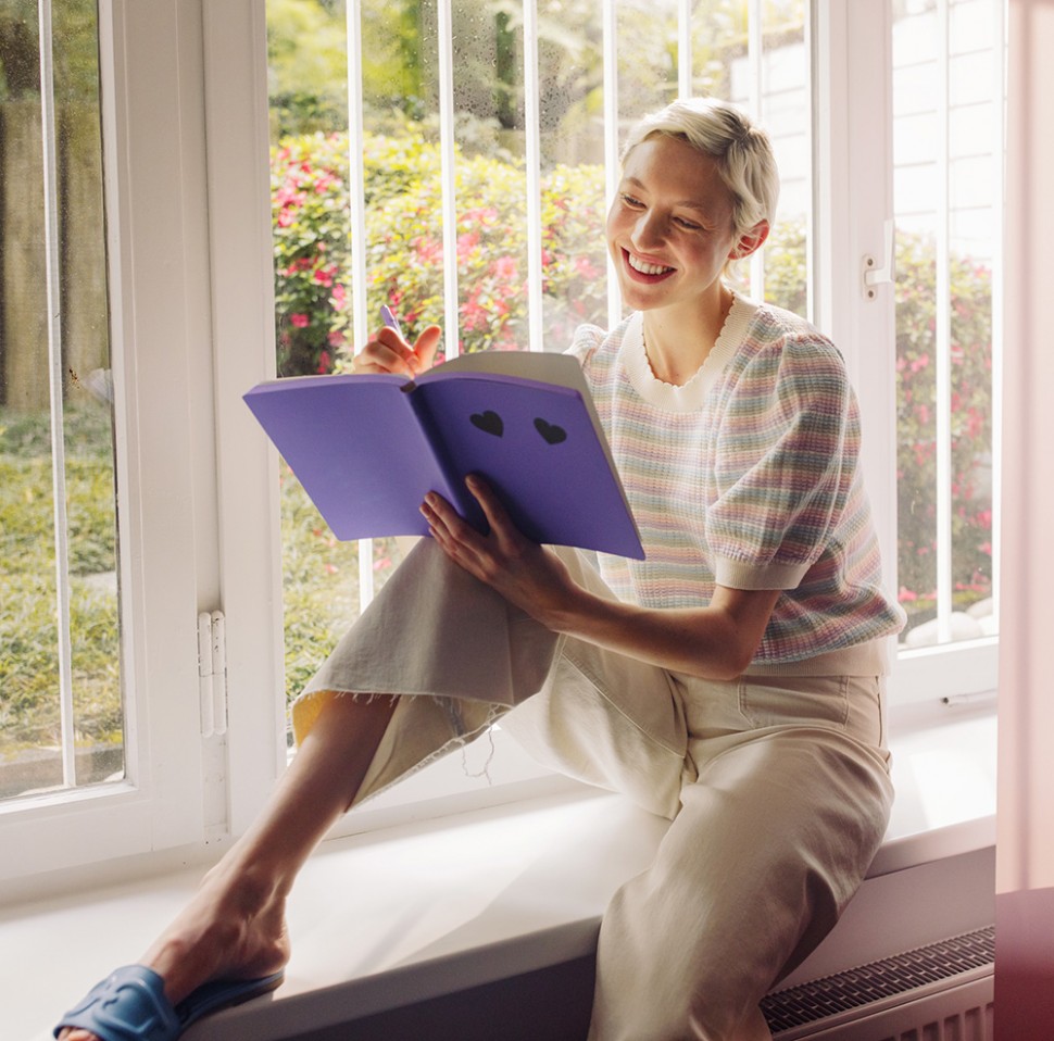 Блокнот Nuuna Graphic Give Me Your Heart 16,5 х 22 см в крапку