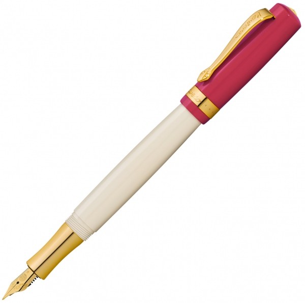Чорнильна ручка Kaweco Student 30's червоно-кремова перо EF (екстра тонке)
