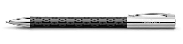 Кулькова ручка Faber-Castell Ambition Rhombus Black глянцева чорна