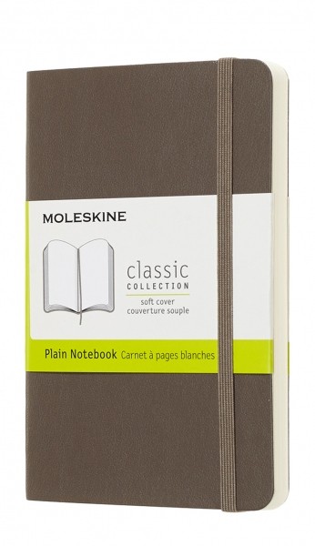 Блокнот Moleskine Classic 9 х 14 см нелінований коричневий м'який