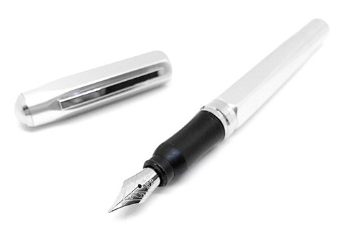 Чорнильна ручка Ohto Dude срібляста перо F