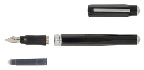 Чорнильна ручка Ohto Dude срібляста перо F