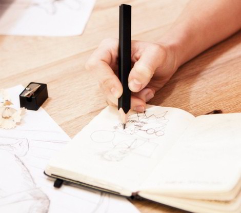 Набір Moleskine Black Pencils (2 олівці, точилка, кліпса)