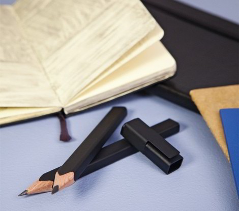 Набір Moleskine Black Pencils (2 олівці, точилка, кліпса)
