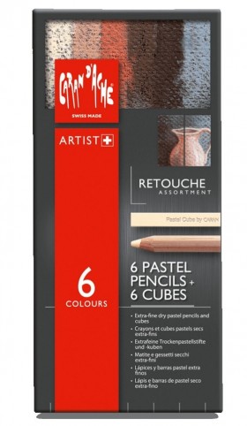 Набір Caran d'Ache Retouche пастельний 12 предметів
