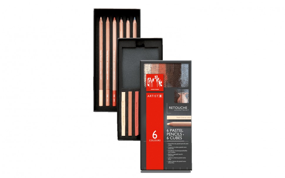 Набір Caran d'Ache Retouche пастельний 12 предметів