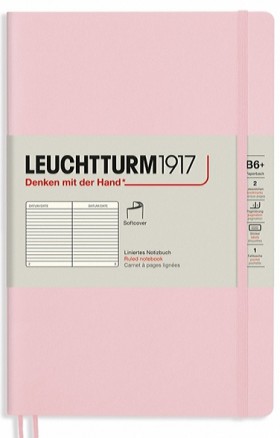Блокнот Leuchtturm1917 Muted Colours Paperback B6 12,5 х 19 см в лінію пудровий