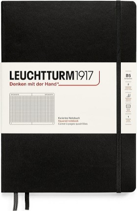 Блокнот Leuchtturm1917 Composition В5 17,8 х 25,4 см в клетку чорний