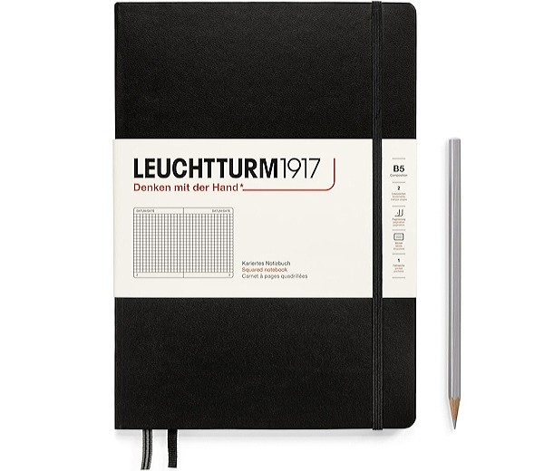 Блокнот Leuchtturm1917 Composition В5 17,8 х 25,4 см в клетку чорний