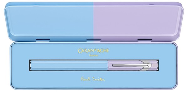 Чорнильна ручка Caran d'Ache Paul Smith блакитно-лавандова перо F (тонке)