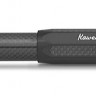 Чорнильна ручка Kaweco AC Sport Black чорна алюміній та карбон перо F (тонке)