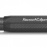 Чорнильна ручка Kaweco AC Sport Black чорна алюміній та карбон перо F (тонке)