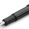 Чорнильна ручка Kaweco AC Sport Black чорна алюміній та карбон перо F (тонке)