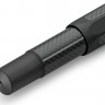 Чорнильна ручка Kaweco AC Sport Black чорна алюміній та карбон перо F (тонке)