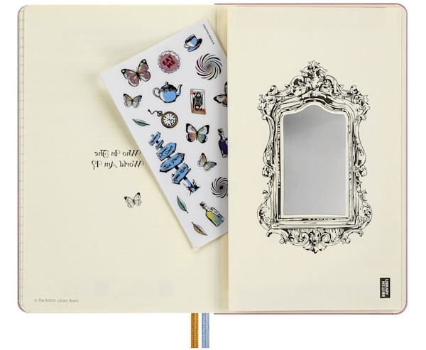 Блокнот Moleskine Alice середній 13 х 21 см в лінію рожевий канва