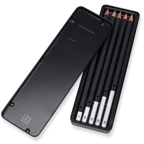 Набір графітних олівців Moleskine (H, HB, 2B, 4B, 6B)